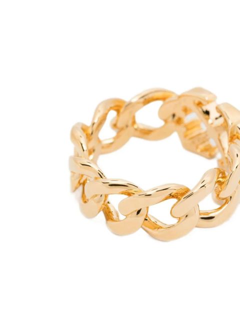 Off-White arrows plaque chain-link ring - Brown