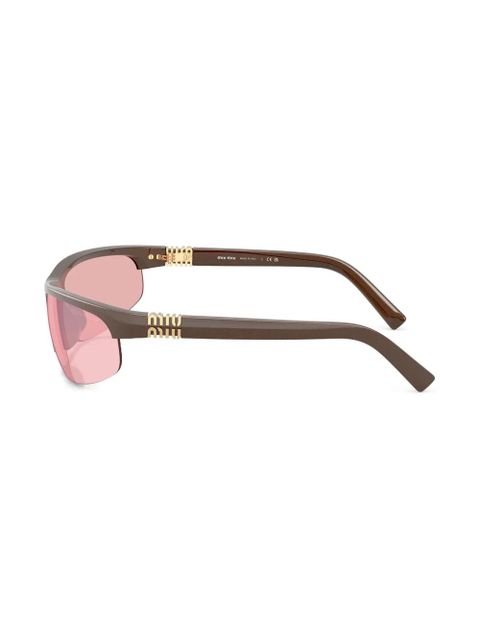 Miu Miu Eyewear oval-frame sunglasses - Brown