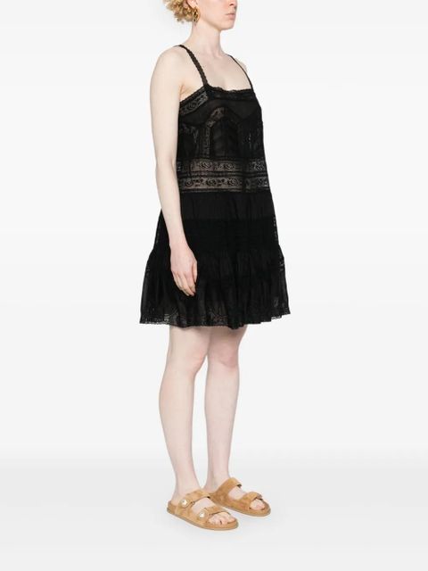 ZIMMERMANN Halliday lace-trim minidress - Black