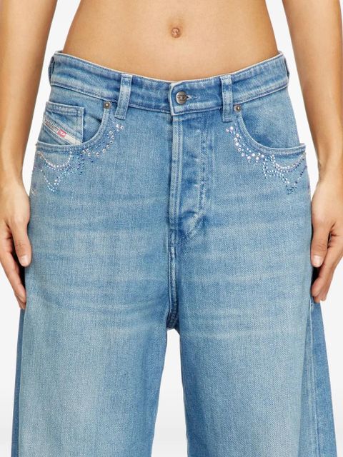 Diesel 1996 D-SIRE-S6 embroidered jeans - Blue