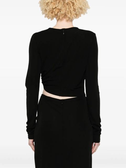 Christopher Esber bezel-quartz long-sleeve top - Black