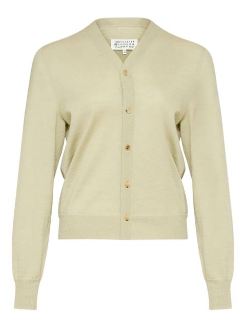 Maison Margiela wool cardigan - Green - zdjęcie produktu nr 1