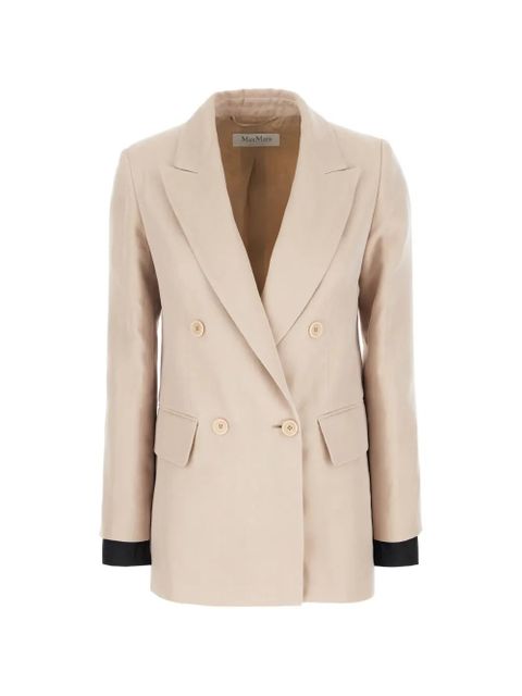Max Mara double-breasted peak-lapel blazer - Neutrals - zdjęcie produktu nr 1