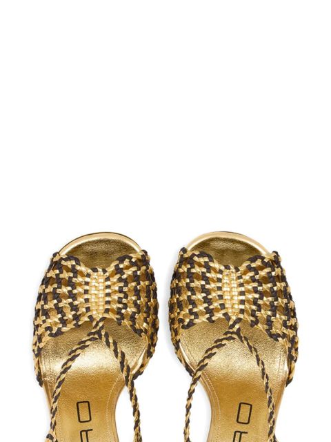 ETRO 90mm woven sandals - Gold - zdjęcie produktu nr 2