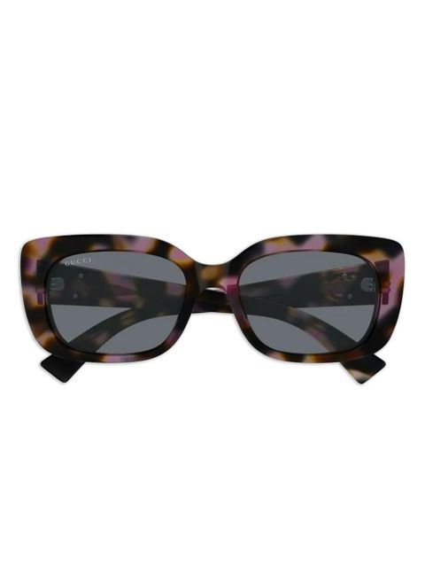 Gucci Eyewear havana logo sunglasses - Brown - zdjęcie produktu nr 1