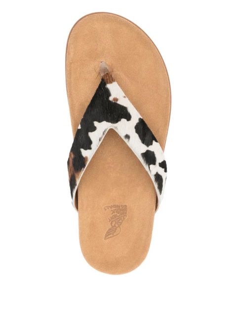 Ancient Greek Sandals cow-embellishment sandals - Neutrals