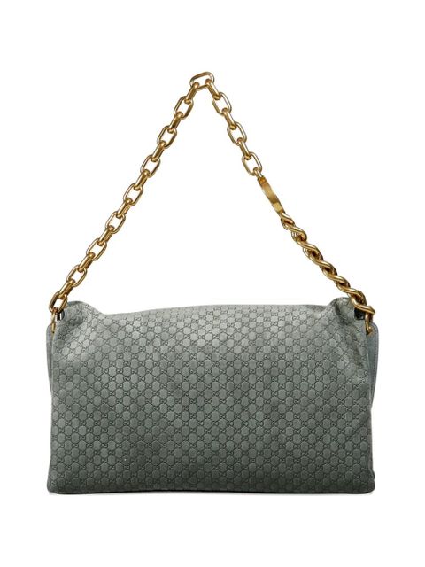 Gucci large suede shoulder bag - Grey - zdjęcie produktu nr 2