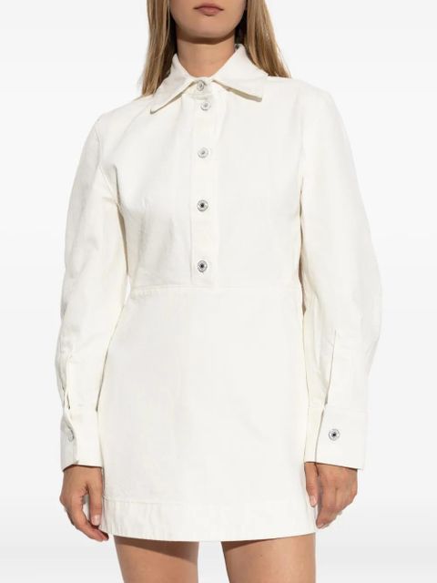 Givenchy button-fastening mini dress - White