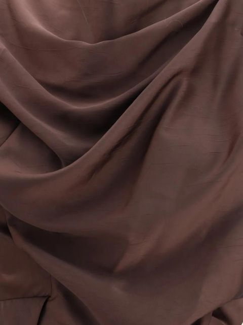 Vivienne Westwood Long Fond draped-veck maxi dress - Brown