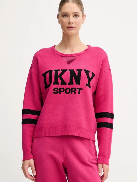 Dkny sweter damski kolor różowy DP5R0749 - zdjęcie produktu nr 1