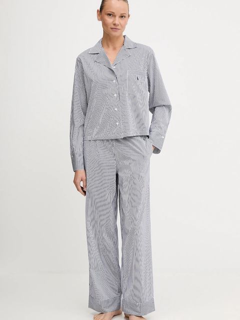 Polo Ralph Lauren piżama bawełniana kolor niebieski bawełniana 4P8004 - zdjęcie produktu nr 1