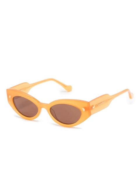 Nanushka Azalea oval-frame sunglasses - Orange - zdjęcie produktu nr 2