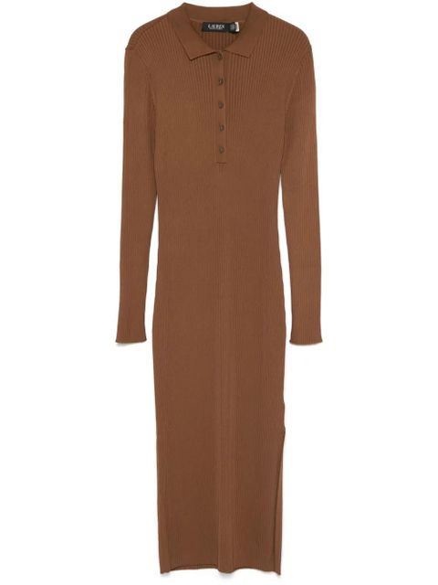 Lauren Ralph Lauren polo midi dress - Brown