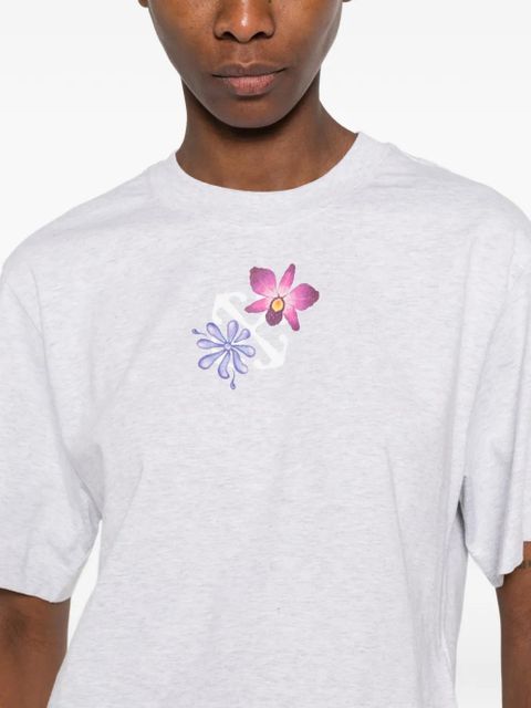 Off-White floral-print T-shirt - Grey