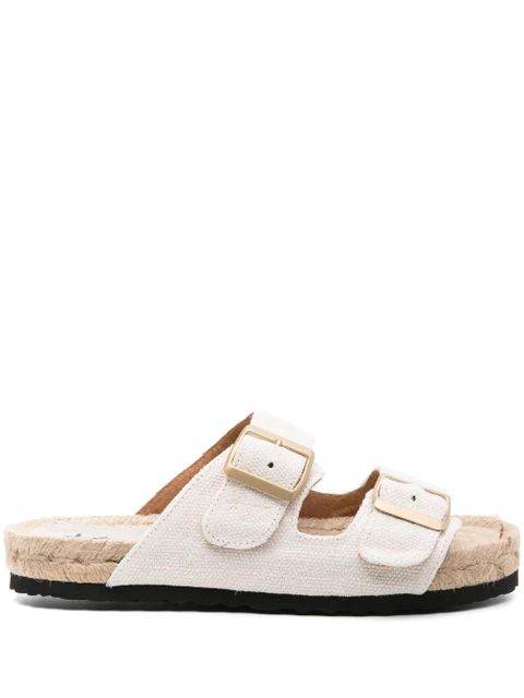 Manebi Nordic double-strap slides - White - zdjęcie produktu nr 1