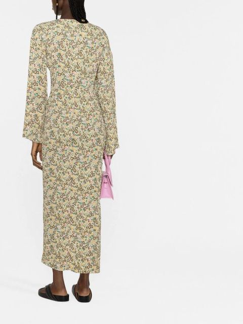 Nanushka floral-print button-down maxi dress - Yellow - zdjęcie produktu nr 2