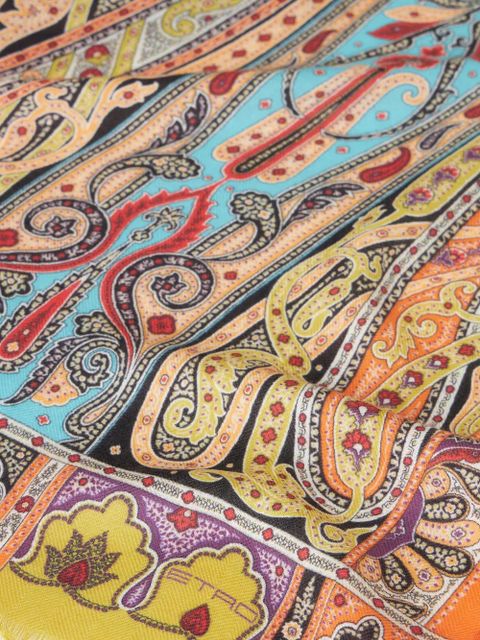 ETRO paisley-print rectangle-shape scarf - Orange - zdjęcie produktu nr 2