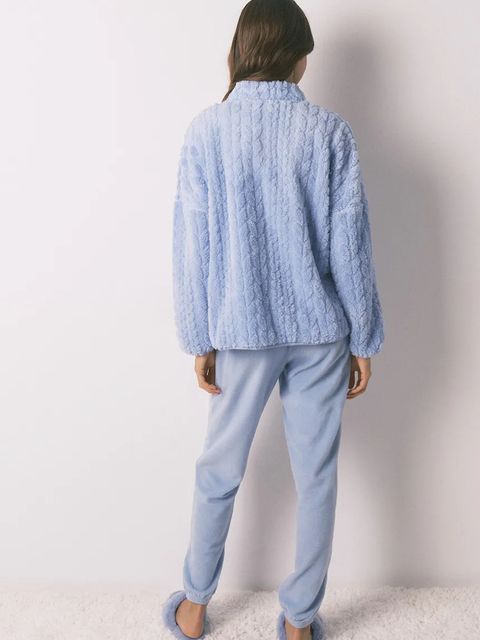 women'secret komplet piżamowy damska kolor niebieski 3132239