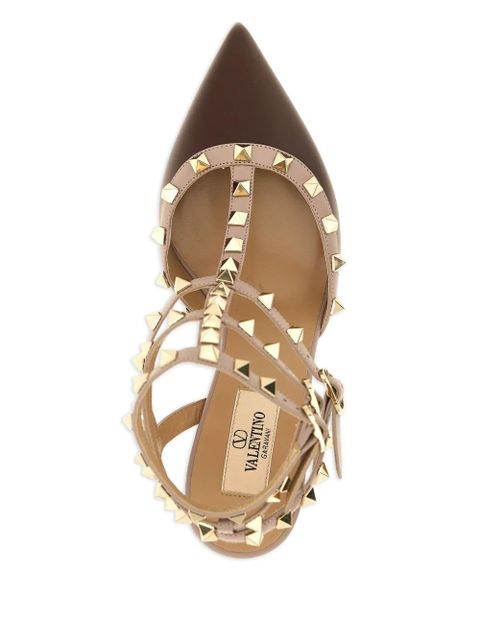 Valentino Garavani 65MM rockstud pumps - Brown