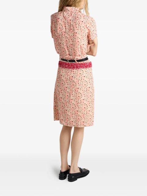 Prada flower patch-pocket shirt - Pink
