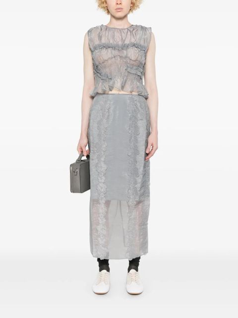 Cecilie Bahnsen Olympia skirt - Grey - zdjęcie produktu nr 2