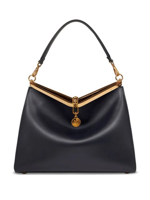 ETRO large Vela leather shoulder bag - Blue - zdjęcie produktu nr 1