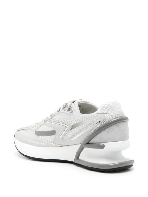 FENDI First 1 leather-paneling low-top sneakers - White
