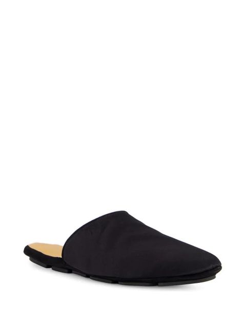 TOM FORD flat leather slippers - Black