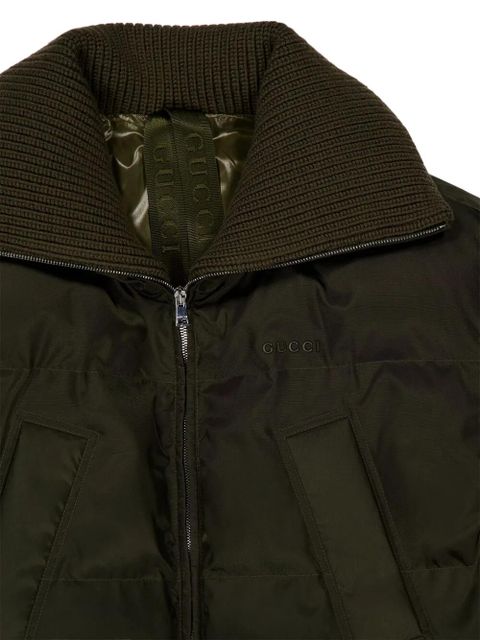 Gucci zipped bomber jacket - Green