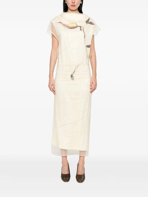 Sportmax floral print dress - Neutrals - zdjęcie produktu nr 2