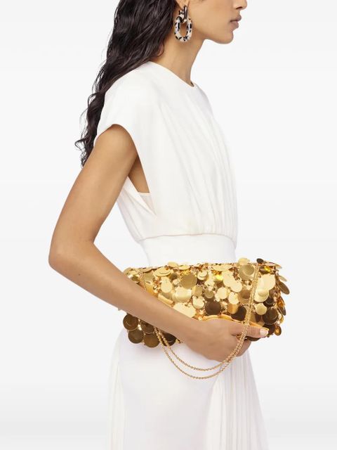 Rabanne sequin-embroidered baguette bag - Gold - zdjęcie produktu nr 2