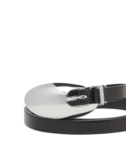 Diesel B-Rop sculpted-buckle belt - Black