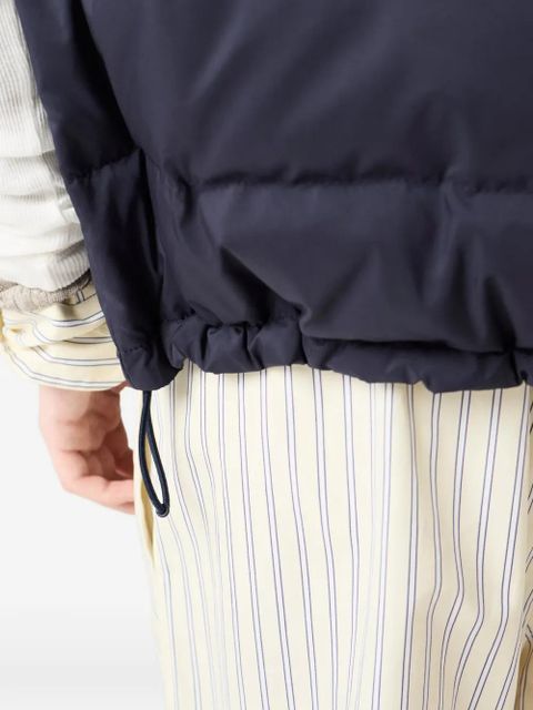 Miu Miu flapped-pocket gilet - Blue