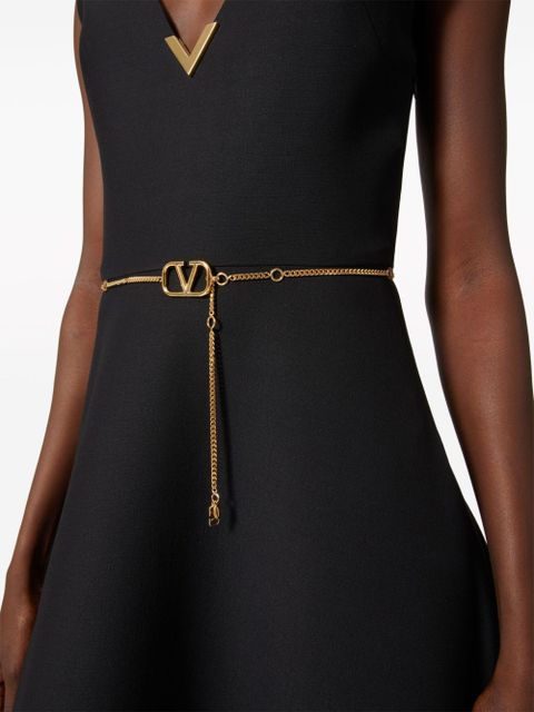 Valentino Garavani VLogo Signature polish-finish belt - Gold