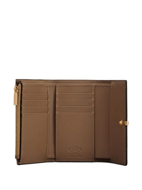 Tod's bar tri-fold wallet - Brown