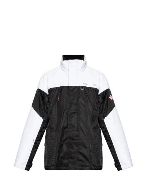 Casablanca logo-detail panelled coat - Black - zdjęcie produktu nr 1