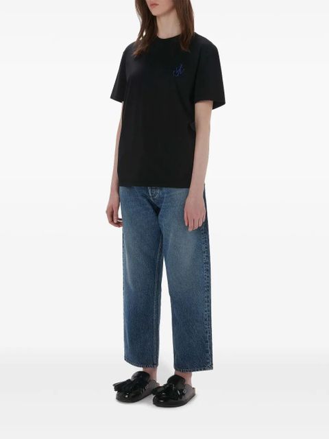 JW Anderson graphic-print organic cotton T-shirt - Black - zdjęcie produktu nr 2