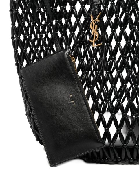 Saint Laurent beaded shoulder bag - Black