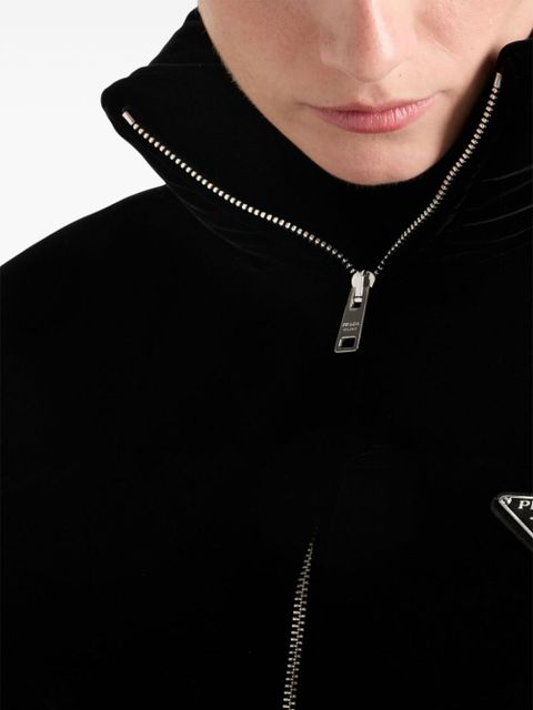 Prada Velvet down vest - Black