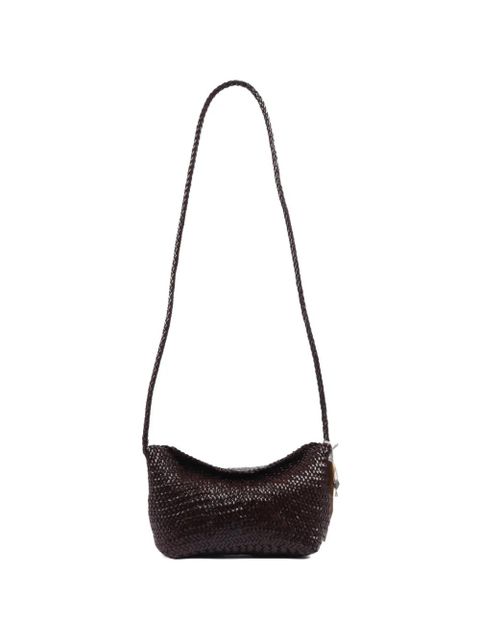 DRAGON DIFFUSION Corsina diagonal weave shoulder bag - Brown - zdjęcie produktu nr 1