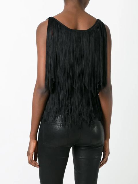 TOM FORD fringed top - Black