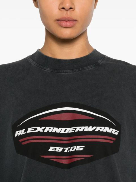 Alexander Wang Long-Sleeved Graphic jersey - Grey