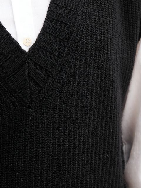 United Colors of Benetton kamizelka z dodatkiem wełny damski kolor czarny 126WD4033