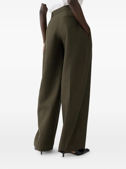Jacquemus pleated-front tailored trousers - Green