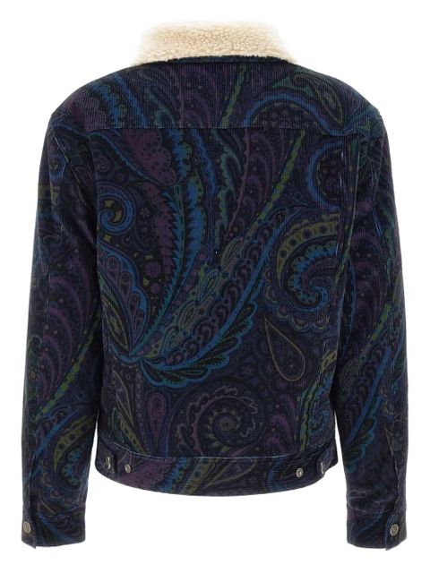 ETRO Giubbino paisley-print corduroy jacket - Blue - zdjęcie produktu nr 2