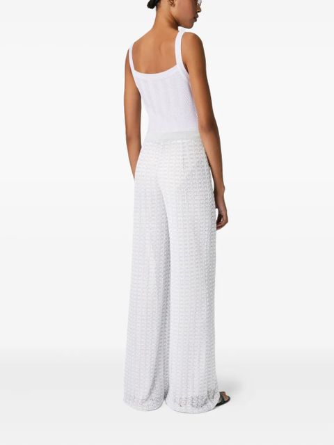 Missoni flared trousers - White