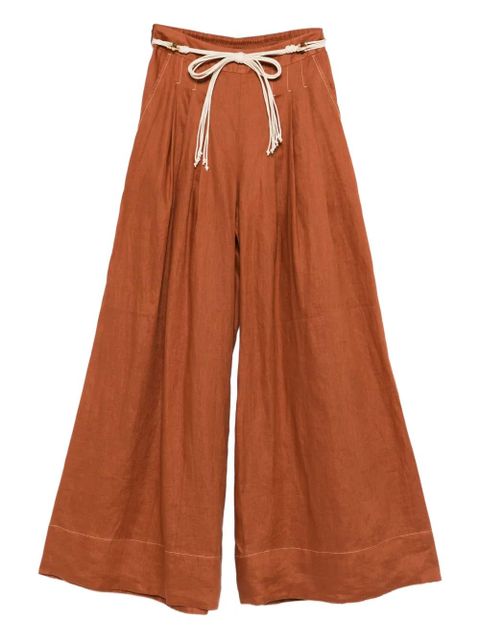 ZIMMERMANN tie-fastening trousers - Brown - zdjęcie produktu nr 1