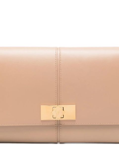 Giuseppe Zanotti leather clutch bag - Brown