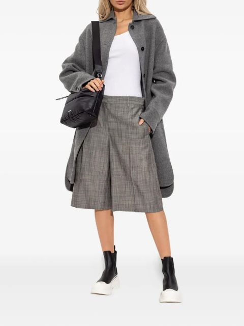 Jil Sander pleated silk shorts - Grey