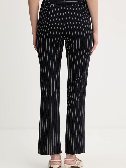 Marella spodnie Emme by Marella damskie kolor granatowy proste high waist 2525786052200